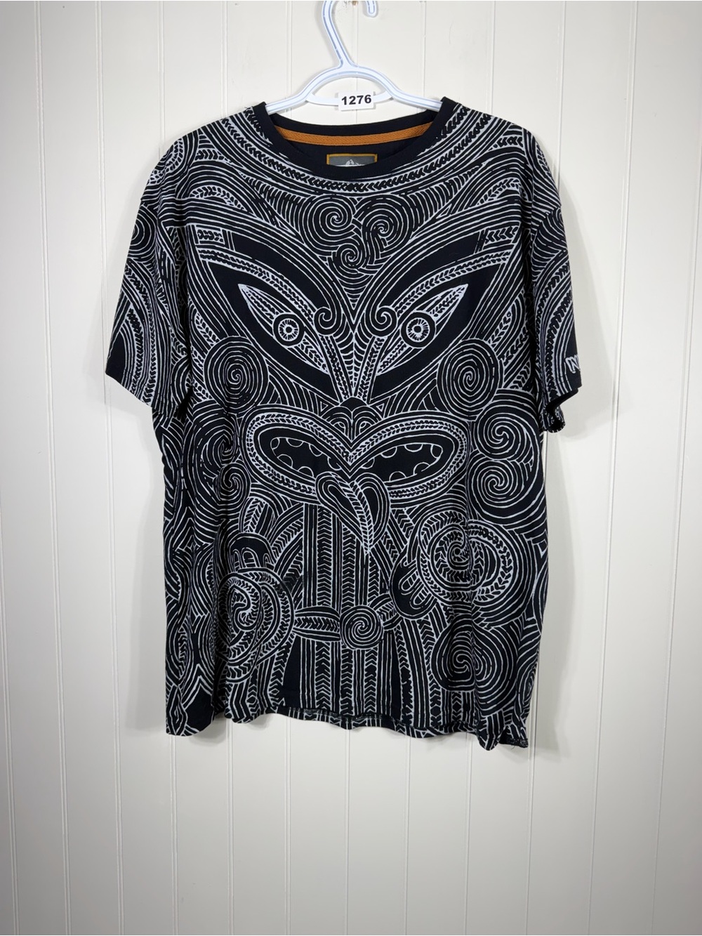Sea to Sky New Zealand Maori Tiki Graphic T-Shirt XXL Cotton Tribal